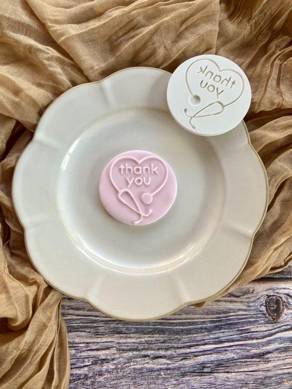 Thank You Fondant Stamp Embosser, Nurse, Doctor, Medical