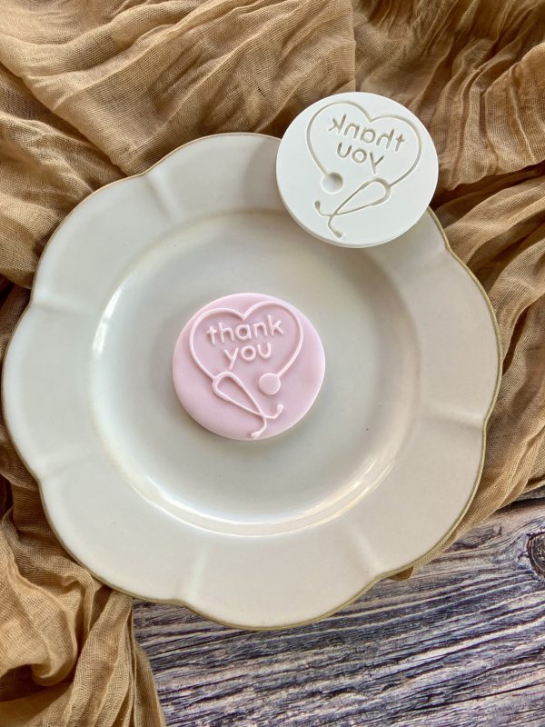 Thank You Fondant Stamp Embosser, Nurse, Doctor, Medical