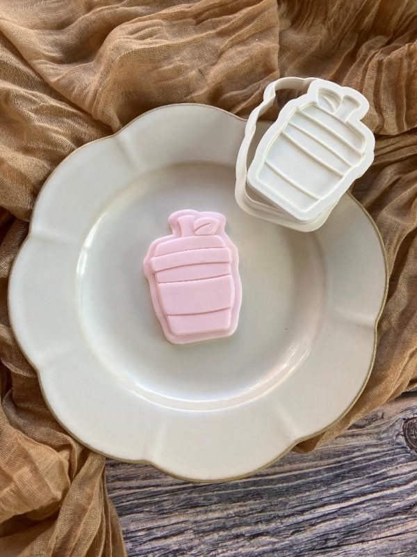 Apple Latte Cookie Cookie Cutter and Multi Pop Embosser, Teacher, Teaching, Thank You Teacher, Thanks A Latte, Coffee Cup