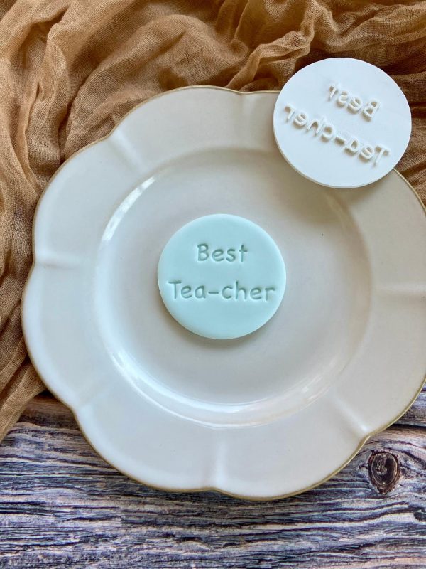 Best Tea-cher Cookie Stamp, Teacher Cookie Stamp Best Tea-cher Cookie Stamp, Teacher Cookie Stamp