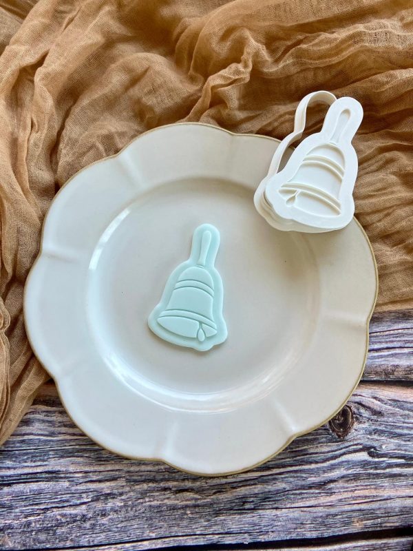Bell Cookie Cutter and Fondant Embosser, School Bell, School's Out For Summer, Cancer, Chemotherapy, Radiotherapy Treatment