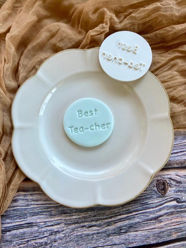 best tea-cher 2 Best Tea-cher Cookie Stamp, Teacher Cookie Stamp, Tea Theme, Afternoon Tea, Thank You Teacher, Brew, Bestie