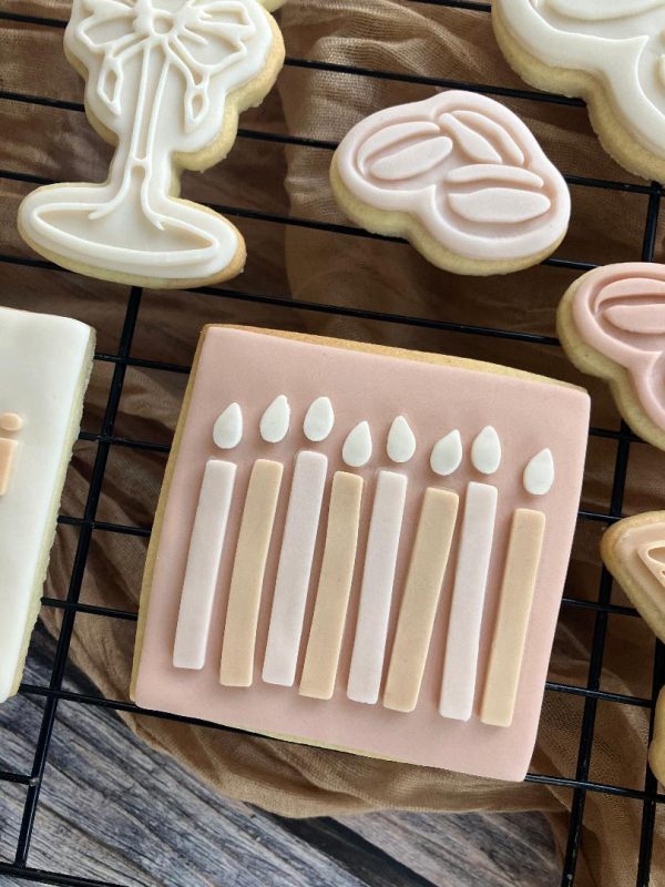Candles Fondant Stamp Embosser
