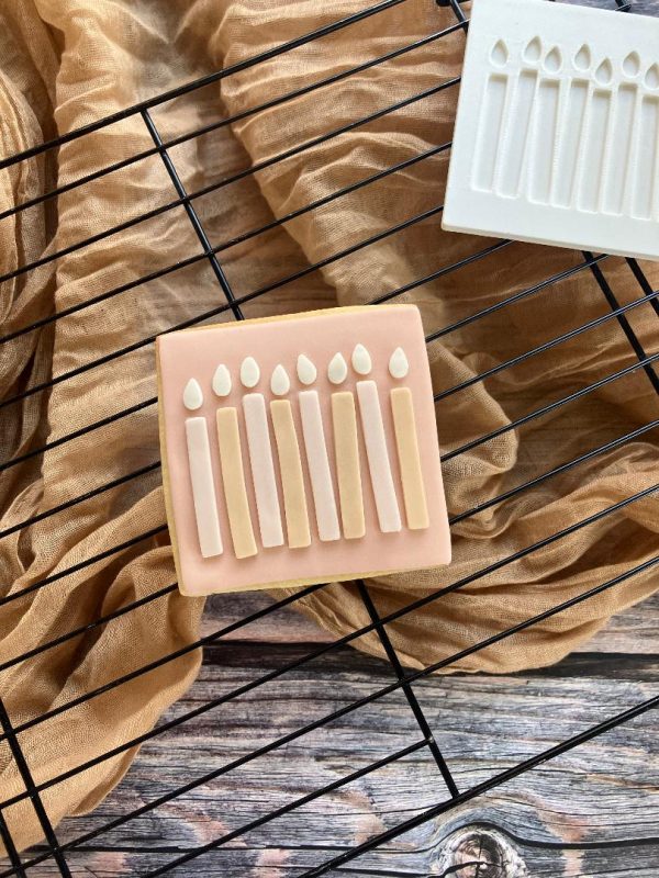 Candles Fondant Stamp Embosser