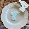 Drill Cookie Cutter and Fondant Embosser Drill Cookie Cutter and Fondant Embosser