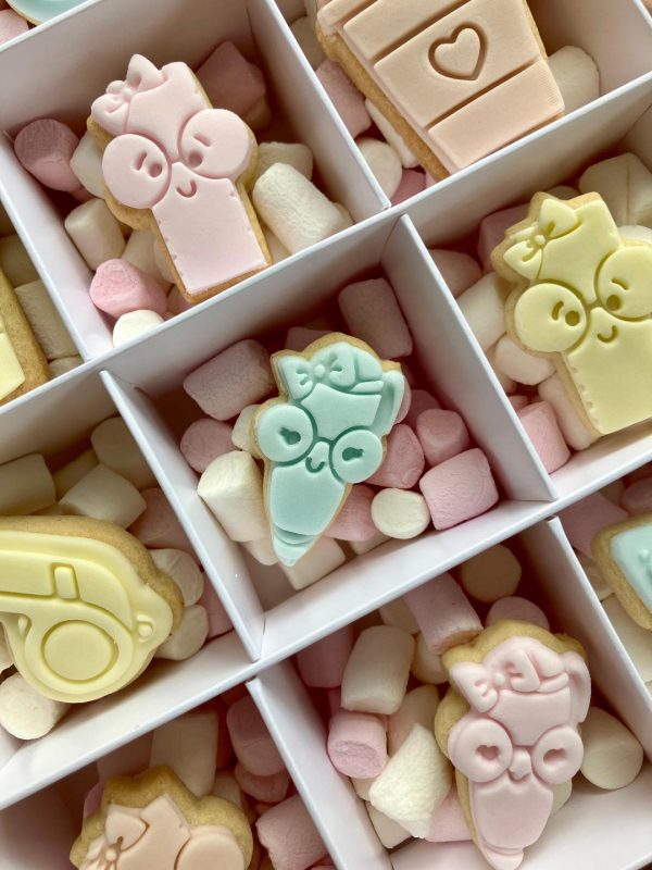 Set of 6 Miniature Cookie Cutters and Embossers, Teacher, Teaching, Thank You Teacher, Back To School, Stationery, Office