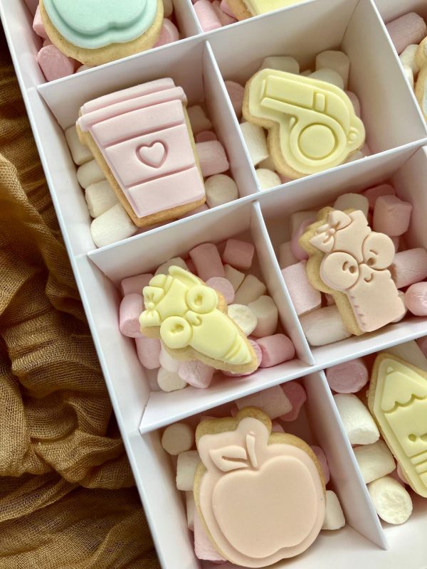 Set of 6 Miniature Cookie Cutters and Embossers, Teacher, Teaching, Thank You Teacher, Back To School, Stationery, Office