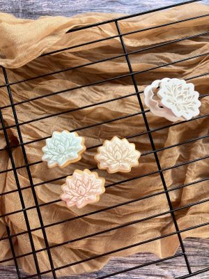 Miniature Lotus Flower Cookie Cutter and Fondant Embosser