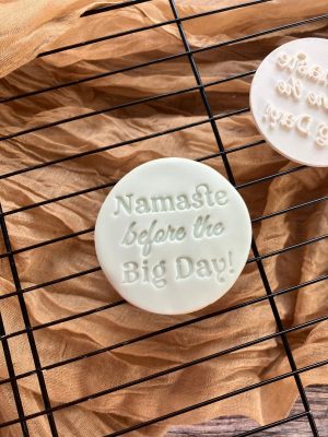 Namaste Before the Big Day Cookie Stamp