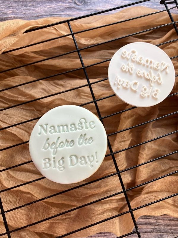 Namaste Before the Big Day Cookie Stamp Namaste Before the Big Day Cookie Stamp
