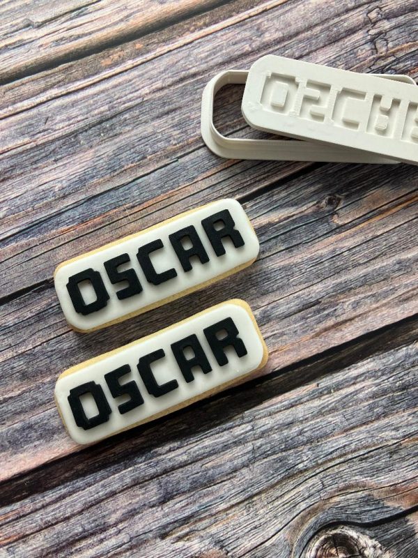 name 2 Minecraft Themed Name Cookie Cutter and Fondant Embosser, Personalised, Bespoke, Pixellated Name, Birthday