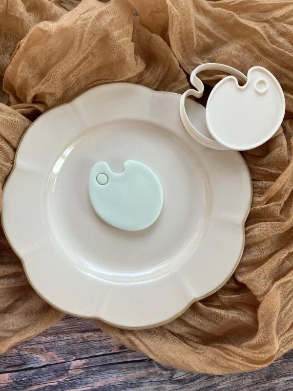 Paint Palette Cookie Cutter and Fondant Stamp, Art, Artist, Paint, Painter