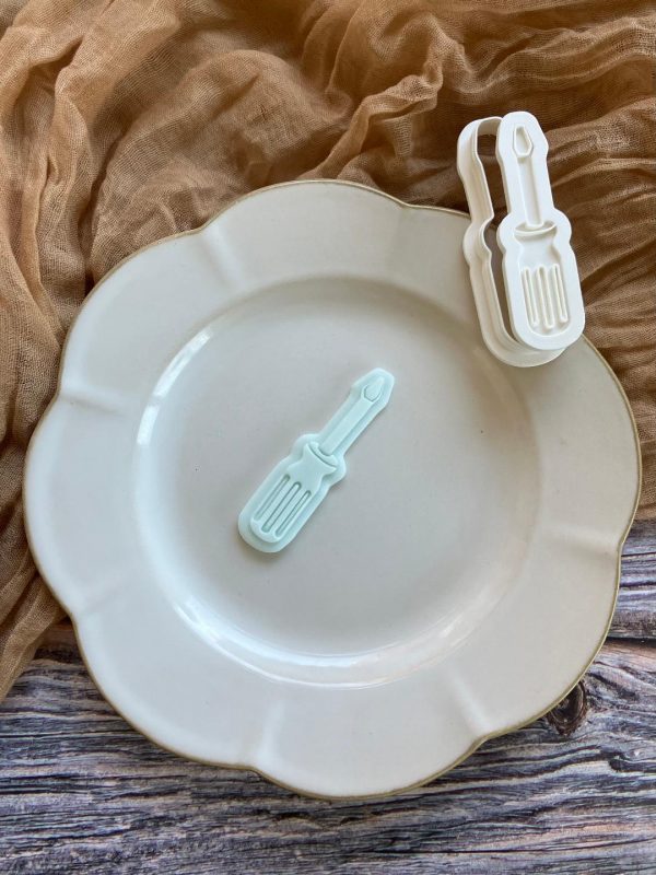 Screwdriver Cookie Cutter and Fondant Embosser Screwdriver Cookie Cutter and Fondant Embosser