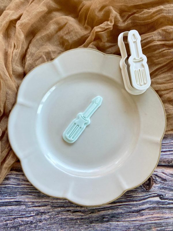 Screwdriver Cookie Cutter and Fondant Embosser Screwdriver Cookie Cutter and Fondant Embosser
