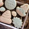 stones 4 Yoga Bride Cookie Cutter and Fondant Embosser, Namaste Before The Big Day, Yoga, Relax, Relaxation, Zen, Health, Calm, Self Care
