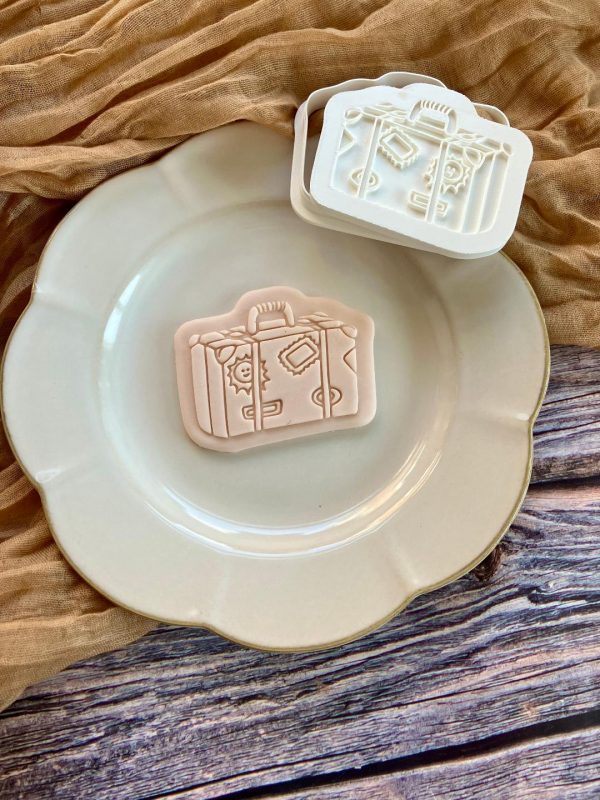 Suitcase Cookie Cutter and Fondant Embosser