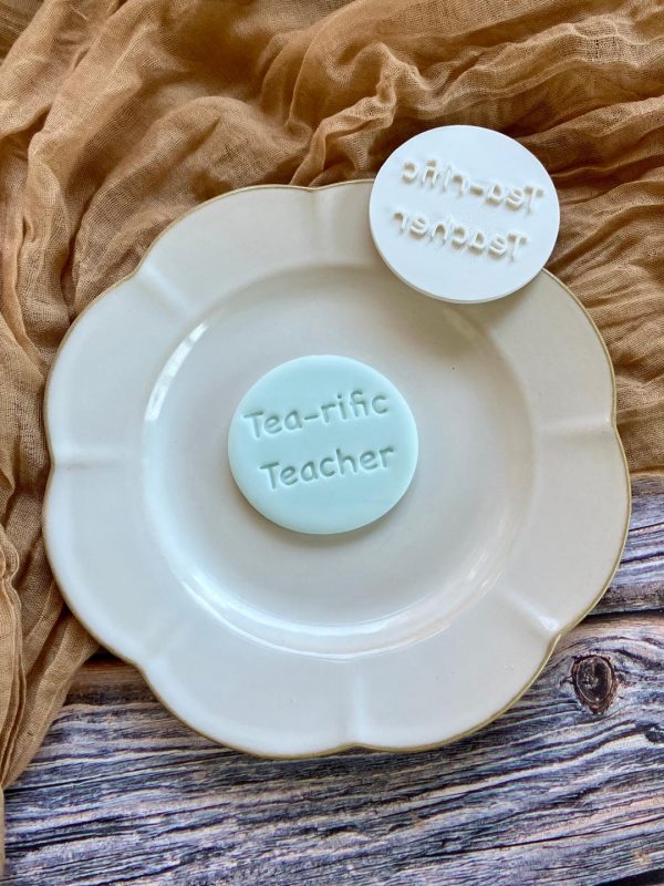 tearific 3 Tea-rific Teacher Cookie Stamp, Tea Theme, Afternoon Tea, Thank You Teacher, Brew, Bestie