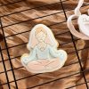 Yoga Bride Cookie Cutter and Fondant Embosser Yoga Bride Cookie Cutter and Fondant Embosser