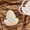 yoga 3 Yoga Bride Cookie Cutter and Fondant Embosser, Namaste Before The Big Day, Yoga, Relax, Relaxation, Zen, Health, Calm, Self Care