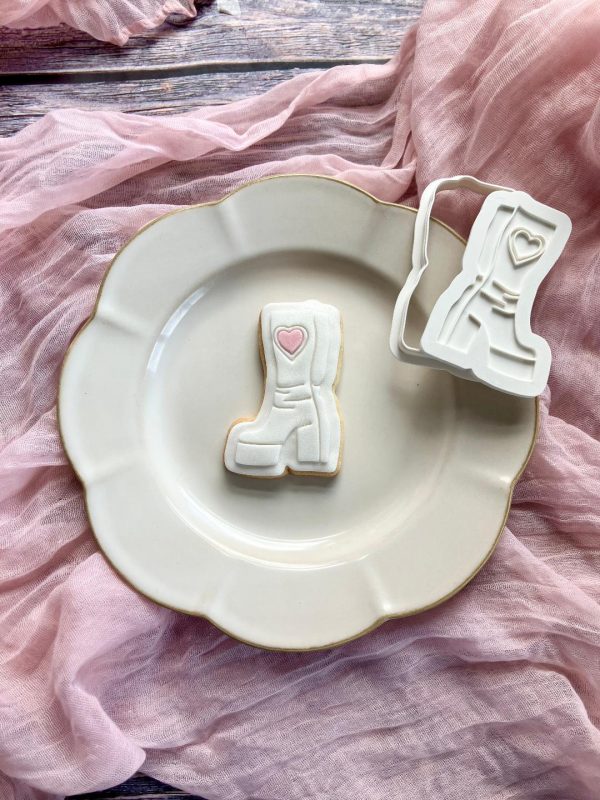 Sabrina Carpenter Boot Cookie Cutter and Fondant Stamp Embosser