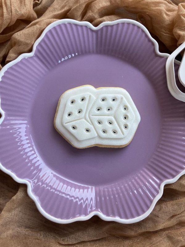 DICE 2 Dice Cookie Cutter & Fondant Stamp – Casino & Tabletop Games