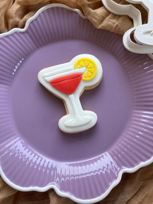 Cocktail Cookie Cutter & Fondant Stamp – Cosmo Party
