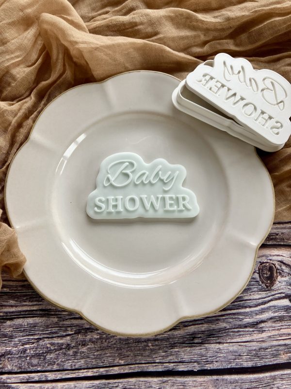 Baby Shower Cookie Cutter and Fondant Stamp Embosser, New Baby, Sprinkle