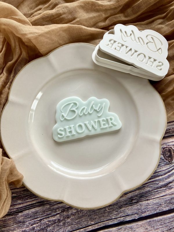 Baby Shower Cookie Cutter and Fondant Stamp Embosser, New Baby, Sprinkle