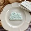 Baby Shower Cookie Cutter and Fondant Stamp Embosser, New Baby, Sprinkle