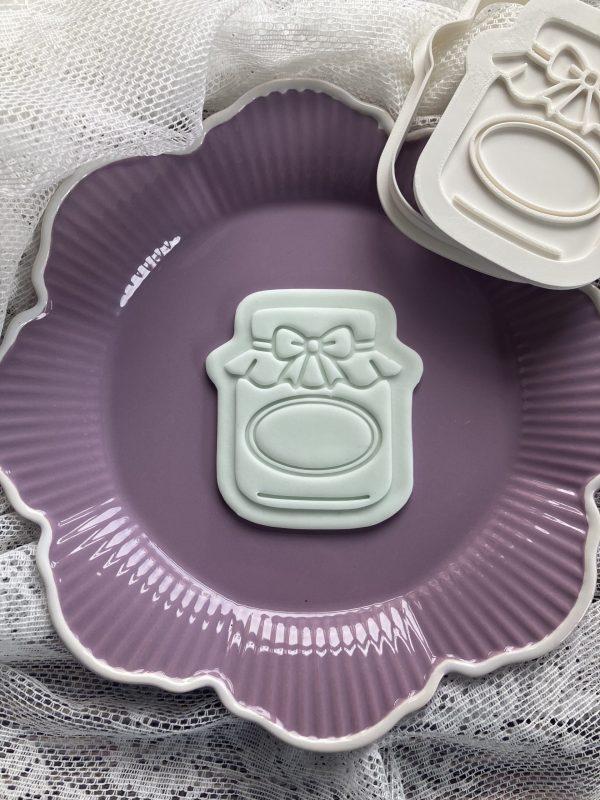 IMG_7424 Jam Jar Cookie Cutter and Fondant Stamp Embosser, My Jam, Jammy