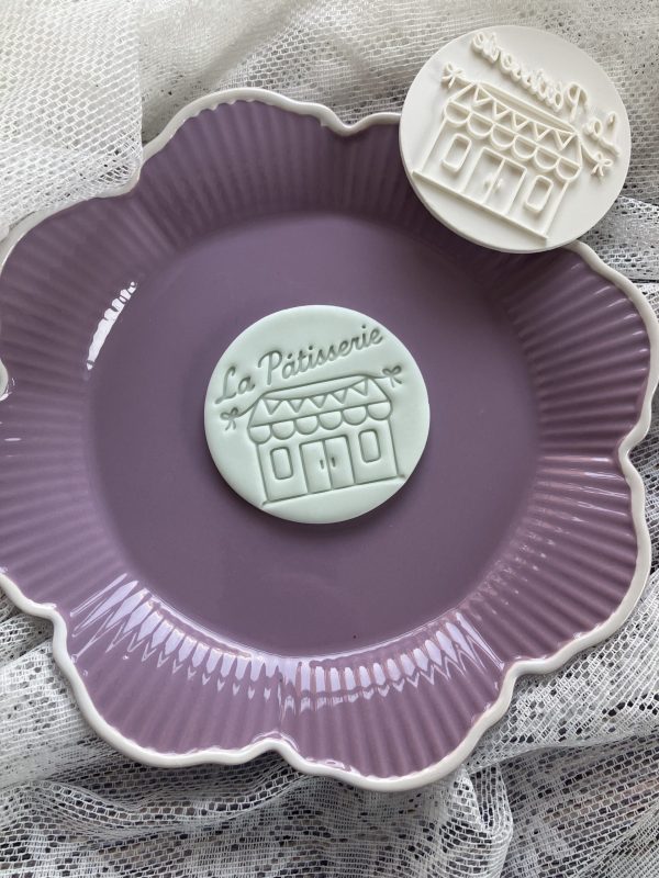 La Patisserie Cookie Stamp, Paris, France, French, Cute