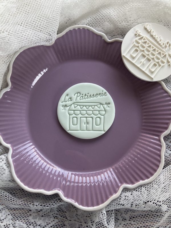 La Patisserie Cookie Stamp, Paris, France, French, Cute