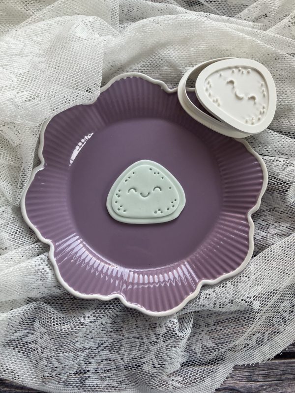 Rock Cookie Cutter and Fondant Stamp Embosser, You Rock, Smiley Stone