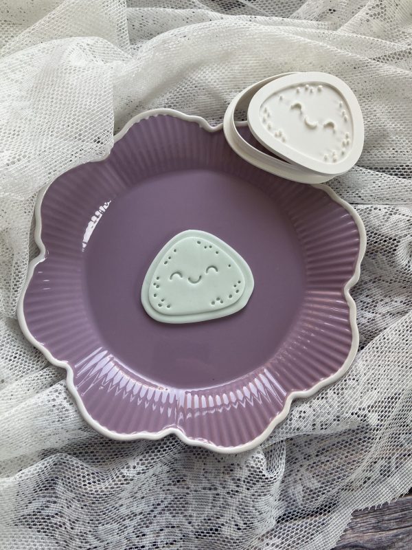 Rock Cookie Cutter and Fondant Stamp Embosser, You Rock, Smiley Stone