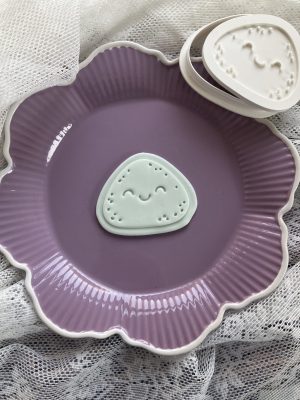 Rock Cookie Cutter and Fondant Stamp Embosser, You Rock, Smiley Stone