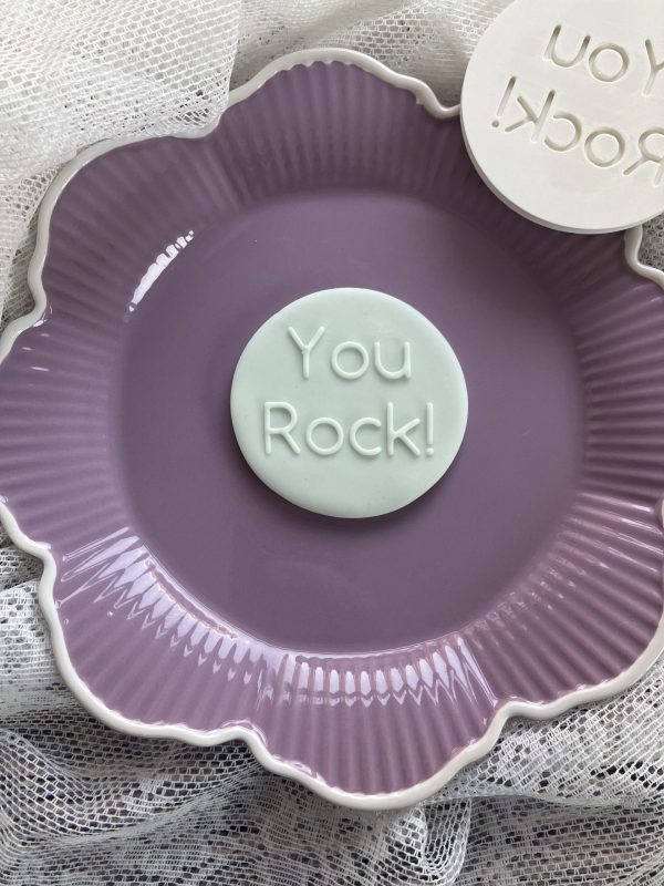 You Rock Fondant Stamp Embosser, Teacher, Thankyou, Thank You, Teacher Appreciation