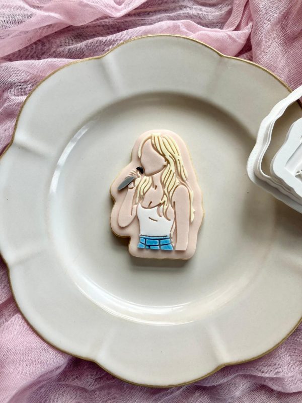 Sabrina Carpenter Cookie Cutter and Fondant Stamp Embosser