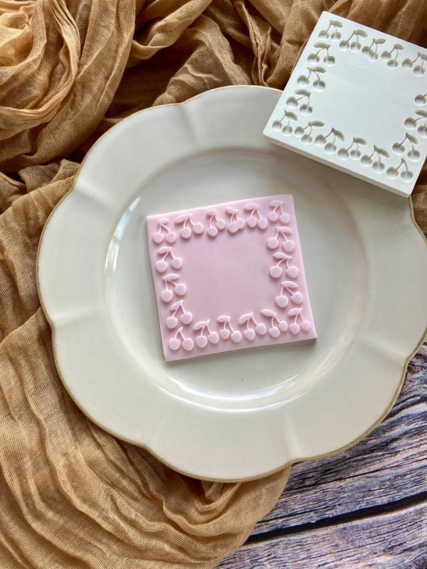 Cherry Frame Fondant Stamp Embosser Cherry Frame Fondant Stamp Embosser