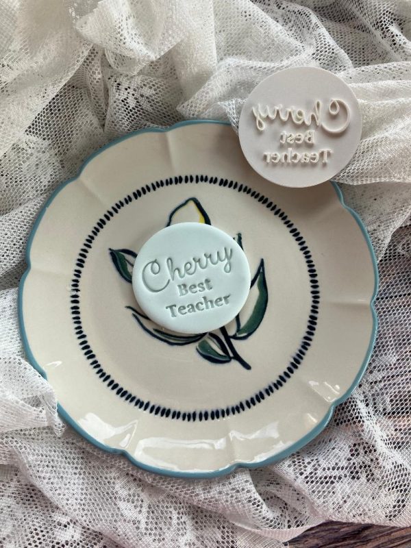 cherry teacher 4 Cherry Best Teacher Cookie Stamp – Thank You Teacher Appreciation