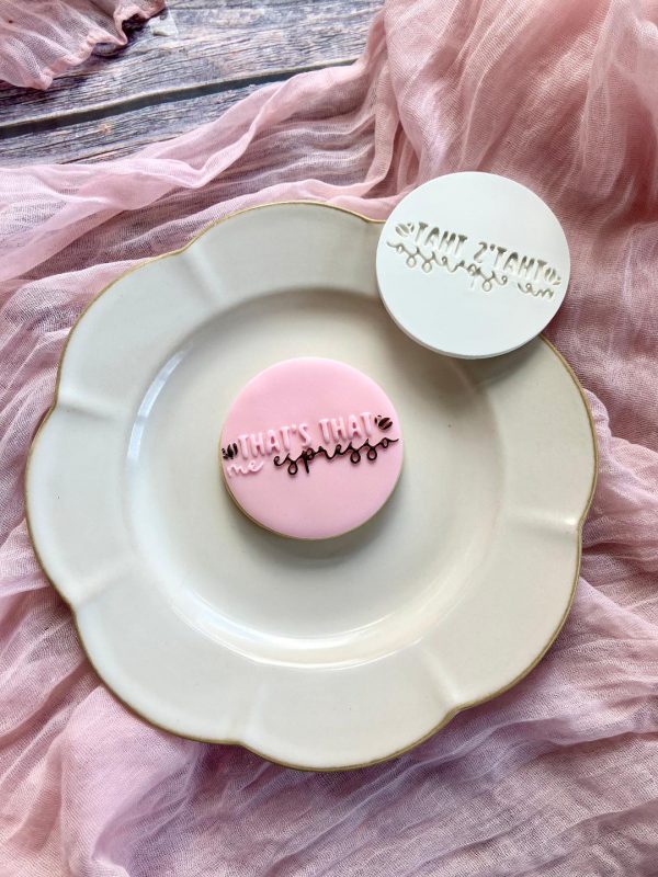 That's That Me Espresso Fondant Stamp Embosser That's That Me Espresso Fondant Stamp Embosser