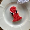 Spider Hero Head Cookie Cutter & Fondant Embosser – Webbed Mask Design (8cm)