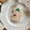 8cm mouse cookie cutter and fondant embosser with bobble hat and acorn