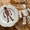 Skeleton Cookie Cutter Set β 6 Piece Halloween Embosser Kit Build-a-Skeleton Cookie Cutter & Fondant Embosser Set β 12 Piece Halloween Kit