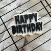 HBD 3 “Happy Birthday” Cookie Cutter & Fondant Embosser – Gothic Blood-Drip Font (8cm)