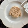jump 4 Cosy Chunky Sweater Cookie Cutter & Fondant Embosser โ Autumn/Winter Design (8cm)
